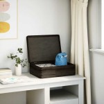 vidaXL Cutie din lemn cu capac negru 40x30x13 cm lemn masiv de pin vidaXL Cutie din lemn cu capac negru 40x30x13 cm lemn masiv de pin