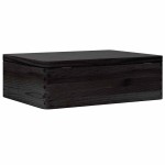 vidaXL Cutie din lemn cu capac negru 40x30x13 cm lemn masiv de pin vidaXL Cutie din lemn cu capac negru 40x30x13 cm lemn masiv de pin