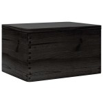 vidaXL Cutie din lemn cu capac negru 40x30x23 cm lemn masiv de pin vidaXL Cutie din lemn cu capac negru 40x30x23 cm lemn masiv de pin