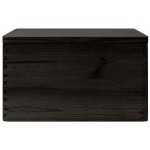 vidaXL Cutie din lemn cu capac negru 40x30x23 cm lemn masiv de pin vidaXL Cutie din lemn cu capac negru 40x30x23 cm lemn masiv de pin