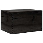 vidaXL Cutie din lemn cu capac negru 40x30x23 cm lemn masiv de pin vidaXL Cutie din lemn cu capac negru 40x30x23 cm lemn masiv de pin