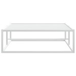 vidaXL Cadru de pat fără saltea alb 100x200 cm metal