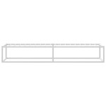 vidaXL Cadru de pat fără saltea alb 100x200 cm metal