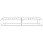 vidaXL Cadru de pat fără saltea alb 140x200 cm metal