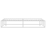 vidaXL Cadru de pat fără saltea alb 180x200 cm metal