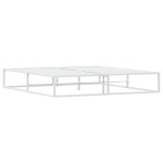 vidaXL Cadru de pat fără saltea alb 180x200 cm metal