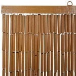 vidaXL Perdele ușă cu insecte imprimeu palmieri 100x200 cm bambus vidaXL Perdele ușă cu insecte imprimeu palmieri 100x200 cm bambus