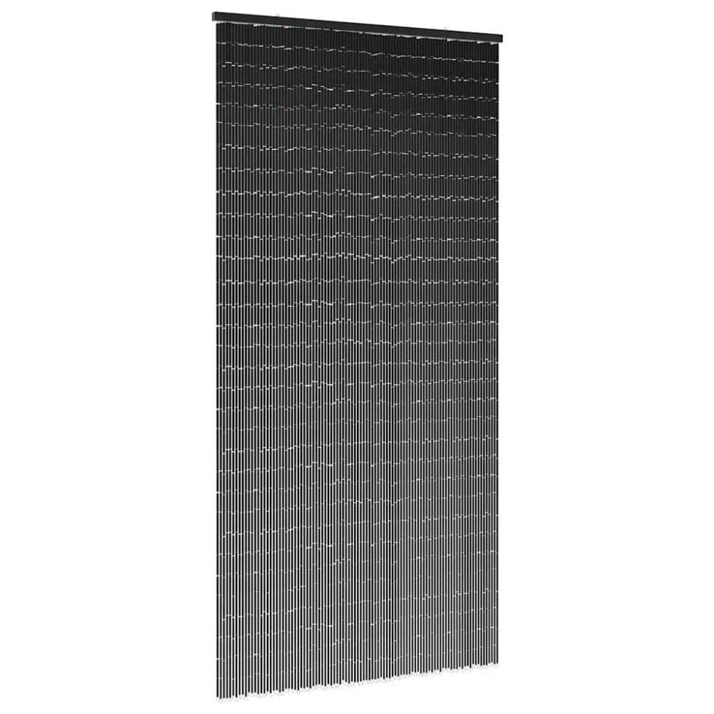 vidaXL Perdele ușă cu insecte gri închis 90x220 cm bambus
