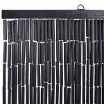 vidaXL Perdele ușă cu insecte gri închis 90x220 cm bambus vidaXL Perdele ușă cu insecte gri închis 90x220 cm bambus