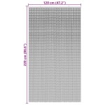 vidaXL Perdele ușă cu insecte gri închis 120x220 cm bambus vidaXL Perdele ușă cu insecte gri închis 120x220 cm bambus