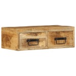 vidaXL Dulap TV montat pe perete 60x30x19 cm, lemn masiv de mango brut