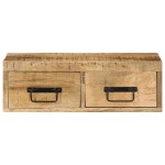 vidaXL Dulap TV montat pe perete 60x30x19 cm, lemn masiv de mango brut
