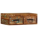vidaXL Dulap TV montat pe perete 60x30x19 cm, lemn masiv reciclat