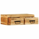 vidaXL Dulap TV montat pe perete 60x30x19 cm, lemn masiv de acacia