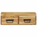 vidaXL Dulap TV montat pe perete 60x30x19 cm, lemn masiv de acacia