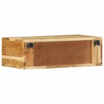 vidaXL Dulap TV montat pe perete 60x30x19 cm, lemn masiv de acacia