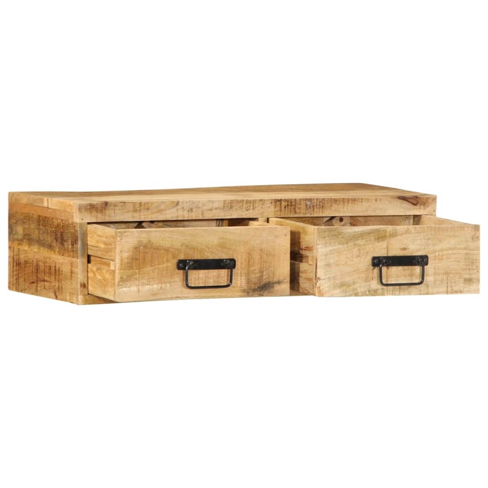 vidaXL Dulap TV montat pe perete 80x30x19 cm, lemn masiv de mango brut