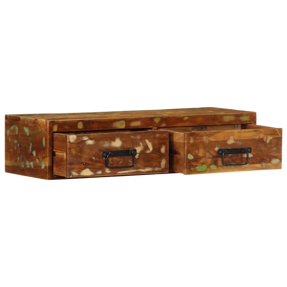 vidaXL Dulap TV montat pe perete 80x30x19 cm, lemn masiv reciclat