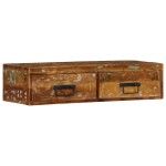 vidaXL Dulap TV montat pe perete 80x30x19 cm, lemn masiv reciclat