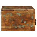 vidaXL Dulap TV montat pe perete 80x30x19 cm, lemn masiv reciclat