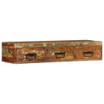 vidaXL Dulap TV montat pe perete 100x30x19 cm, lemn masiv reciclat
