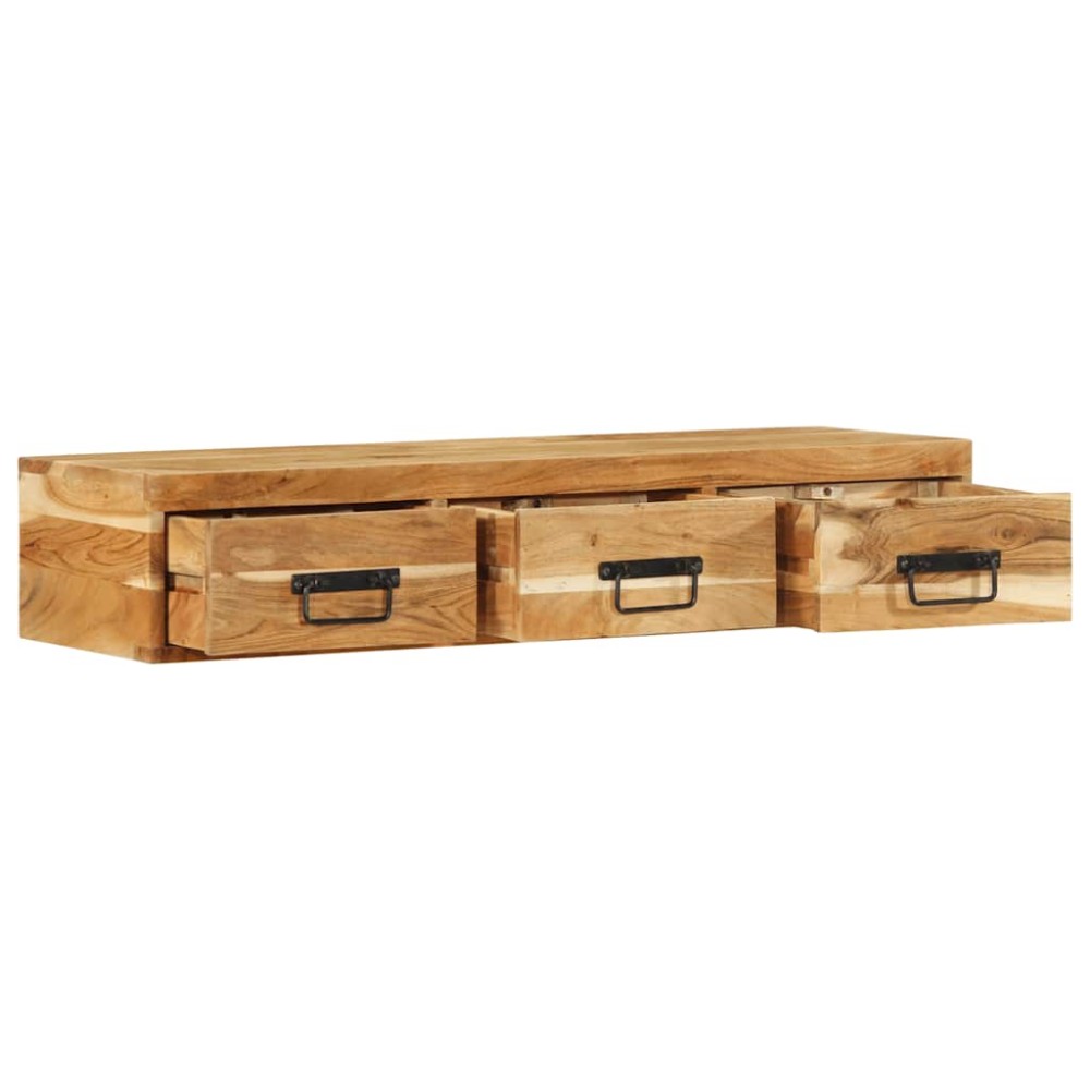 vidaXL Dulap TV montat pe perete 100x30x19 cm, lemn masiv reciclat