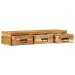 vidaXL Dulap TV montat pe perete 100x30x19 cm, lemn masiv reciclat