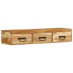 vidaXL Dulap TV montat pe perete 100x30x19 cm, lemn masiv reciclat