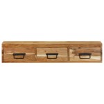 vidaXL Dulap TV montat pe perete 100x30x19 cm, lemn masiv reciclat