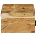 vidaXL Dulap TV montat pe perete 100x30x19 cm, lemn masiv reciclat