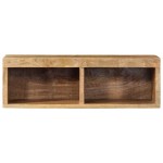 vidaXL Dulap TV montat pe perete 60x30x19 cm, lemn masiv de mango brut
