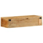 vidaXL Dulap TV montat pe perete 80x30x19 cm, lemn masiv de mango brut