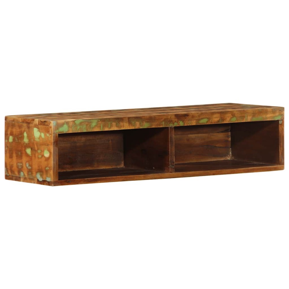 vidaXL Dulap TV montat pe perete 80x30x19 cm, lemn masiv reciclat