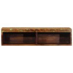 vidaXL Dulap TV montat pe perete 80x30x19 cm, lemn masiv reciclat