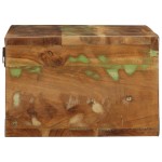 vidaXL Dulap TV montat pe perete 80x30x19 cm, lemn masiv reciclat