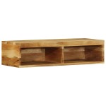 vidaXL Dulap TV montat pe perete 80x30x19 cm, lemn masiv de acacia