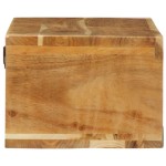 vidaXL Dulap TV montat pe perete 80x30x19 cm, lemn masiv de acacia