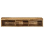 vidaXL Dulap TV montat pe perete 100x30x19 cm lemn masiv de mango brut