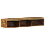 vidaXL Dulap TV montat pe perete 100x30x19 cm, lemn masiv reciclat