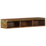 vidaXL Dulap TV montat pe perete 100x30x19 cm, lemn masiv reciclat
