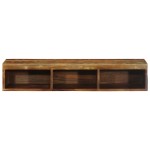 vidaXL Dulap TV montat pe perete 100x30x19 cm, lemn masiv reciclat