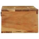 vidaXL Dulap TV montat pe perete 100x30x19 cm, lemn masiv reciclat