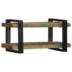 vidaXL Raft de perete din lemn masiv multicolor recuperat