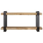 vidaXL Raft de perete 90x33x45 cm lemn masiv de mango