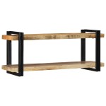 vidaXL Raft de perete 110x33x45 cm lemn masiv de mango
