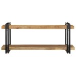 vidaXL Raft de perete 110x33x45 cm lemn masiv de mango