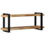 vidaXL Raft de perete 110x33x45 cm lemn masiv de mango