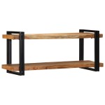 vidaXL Raft de perete 110x33x45 cm din lemn masiv de salcâm