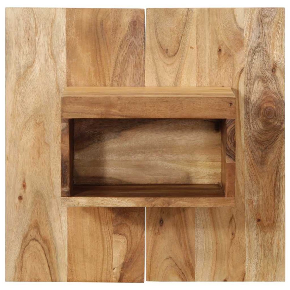 vidaXL Noptieră, 50x27x50 cm, lemn masiv de acacia