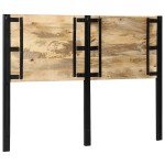 vidaXL tăblie 140 cm lemn masiv de mango și fier